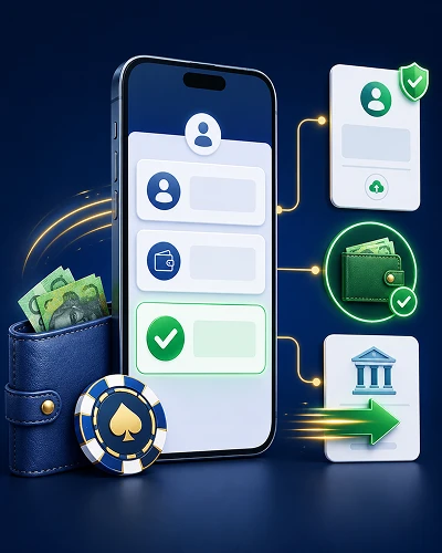 Mobile cashier for instant payout pokies