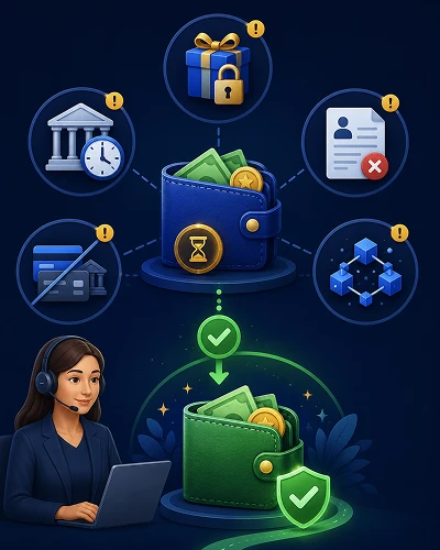 Real money withdrawal delay troubleshooting